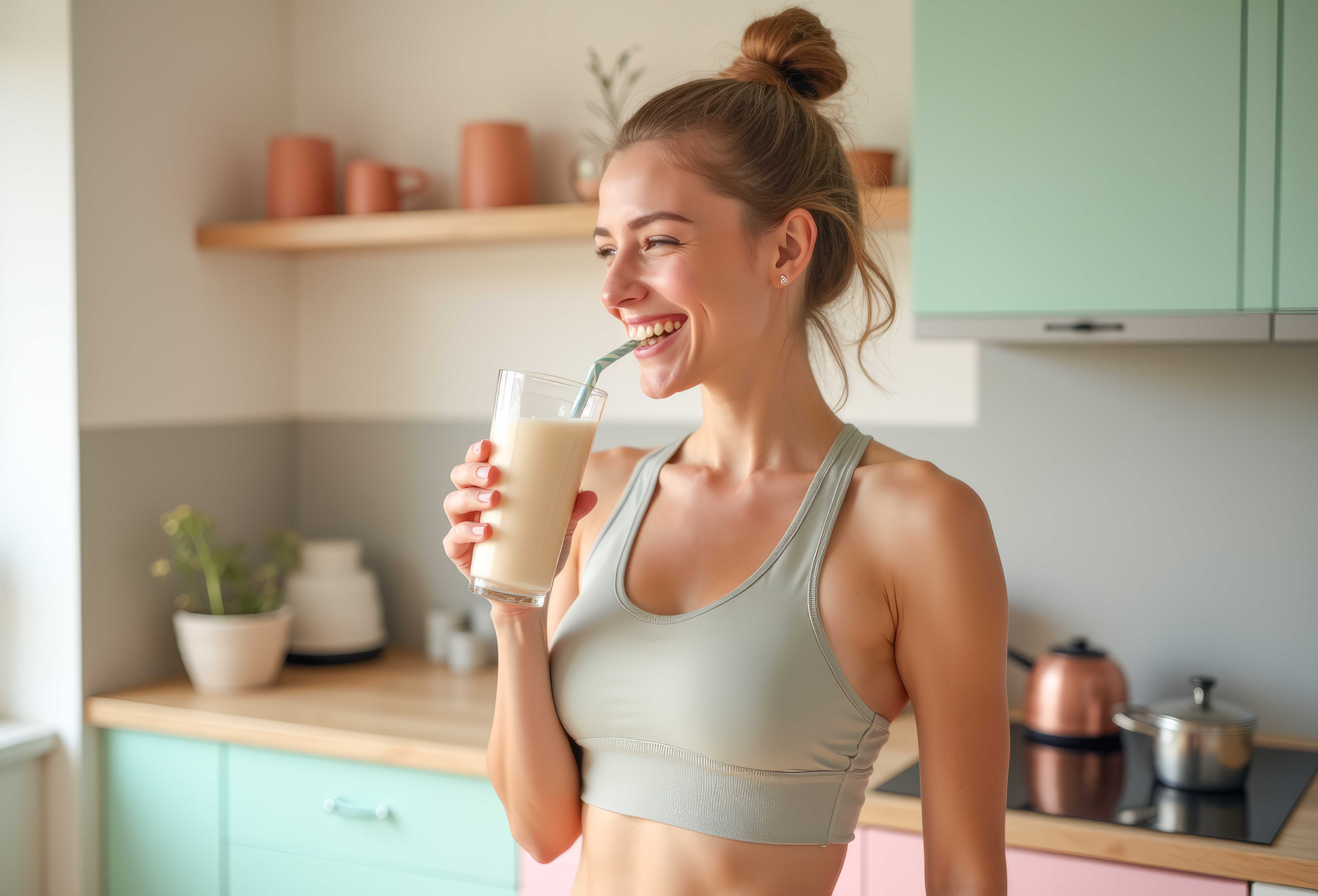 自信に満ちた笑顔の女性講師のクローズアップ